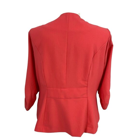 Torrid Blazer Womens 2X Orange Jacket Work Office Minimalist Basic Capsule - Picture 3 of 15